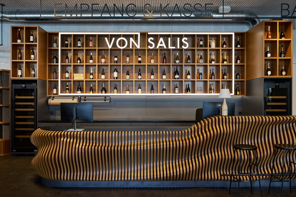 Neubau Von Salis Maienfeld Empfang Vinothek Neubau Von Salis Maienfeld Empfang Vinothek